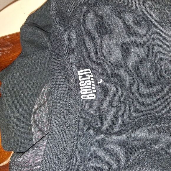 Brisco Brands Black T-Shirt with Skeleton Flamingo Print Size Large - Picture 6 of 7